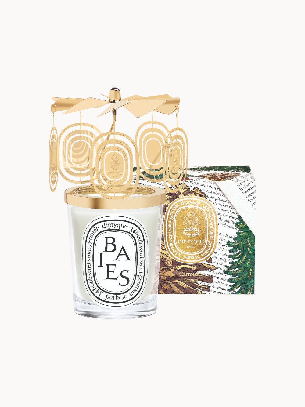 Dekoratives Karussell für klassische Kerzen