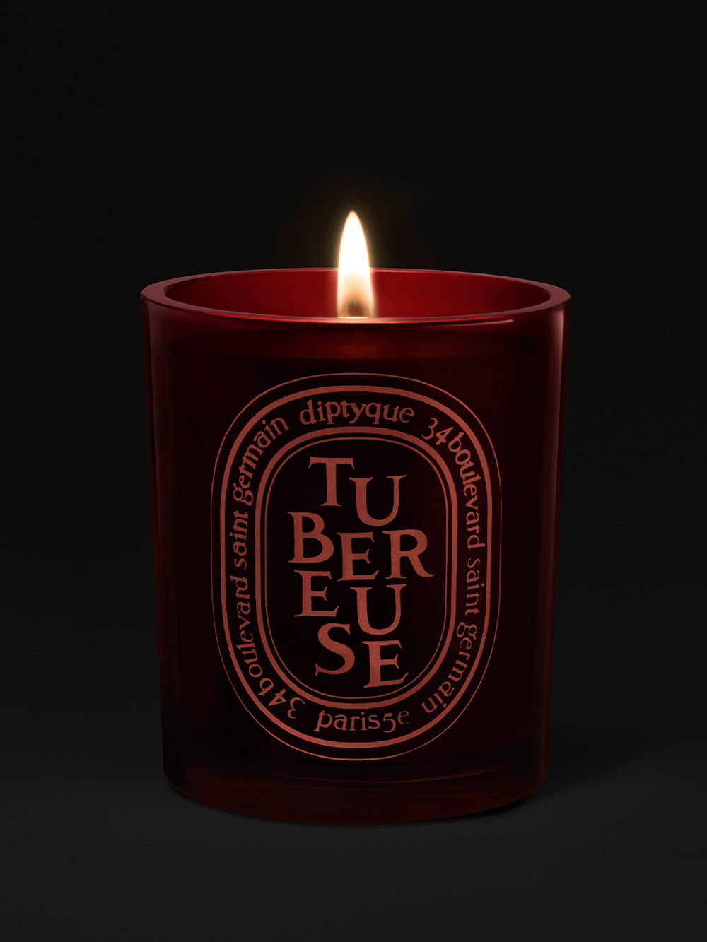 Mittelgroße Kerze Tubéreuse