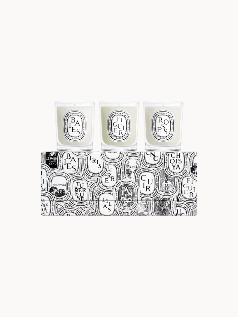 Mini Kerzen Set - Baies, Figuier, Roses