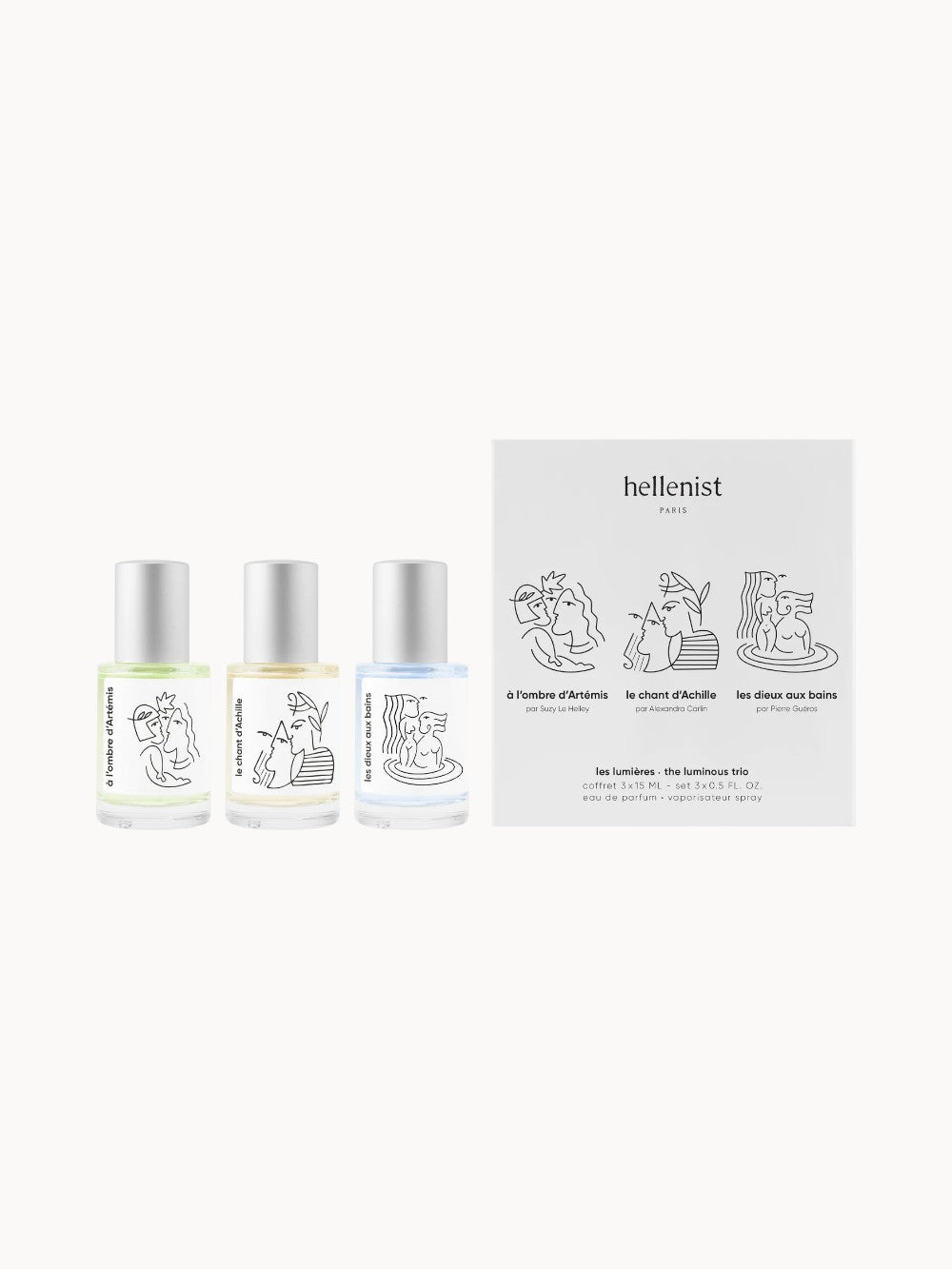 Les lumières / The luminous trio Discovery Set 3 x 15 ml