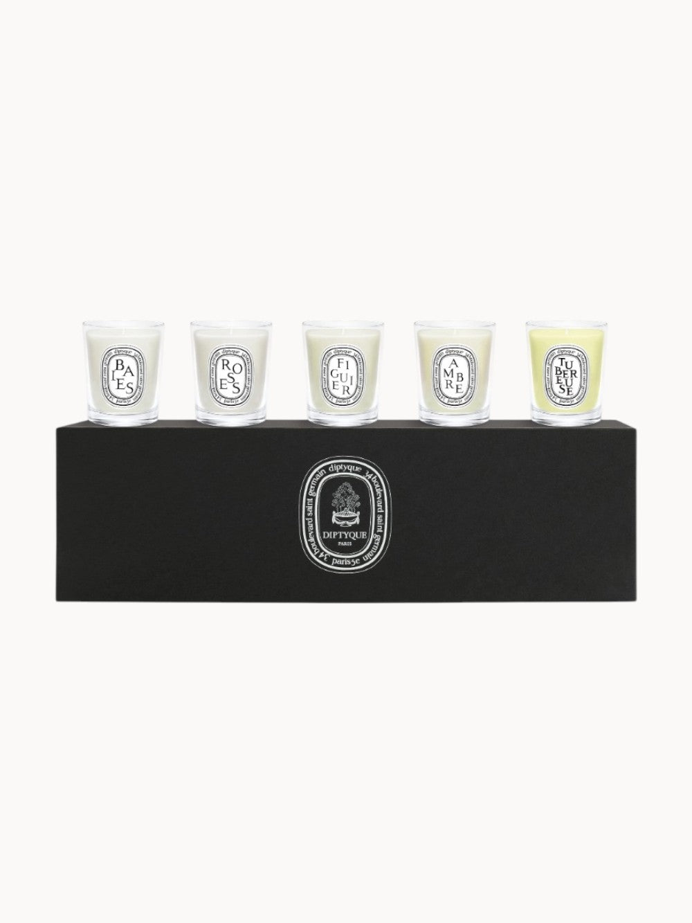Set of 5 miniature iconic candles
