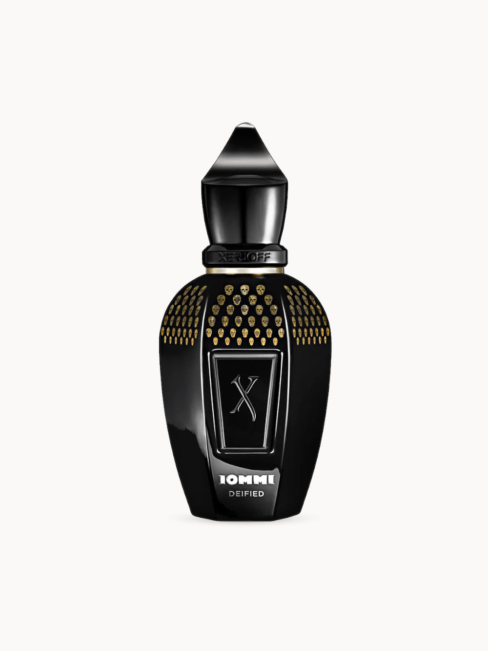 Xerjoff Tony Iommi Deified – ein intensives Parfum mit Noten von Leder, Safran, Zimt und Patchouli. Kreiert in Zusammenarbeit mit Rocklegende Tony Iommi.