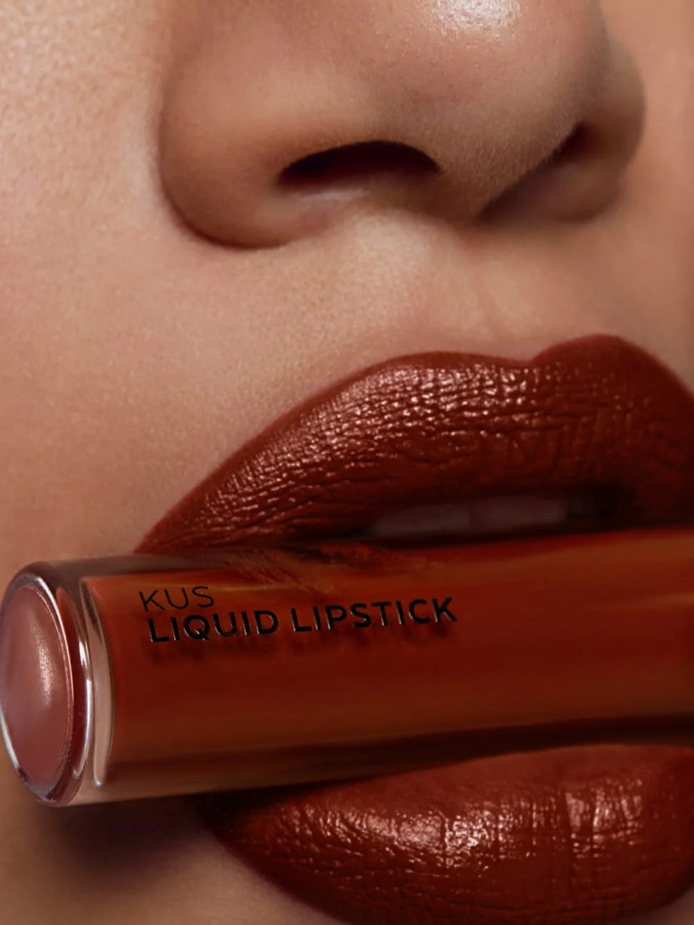 KUS Liquid Lipstick Brown Ruby 02