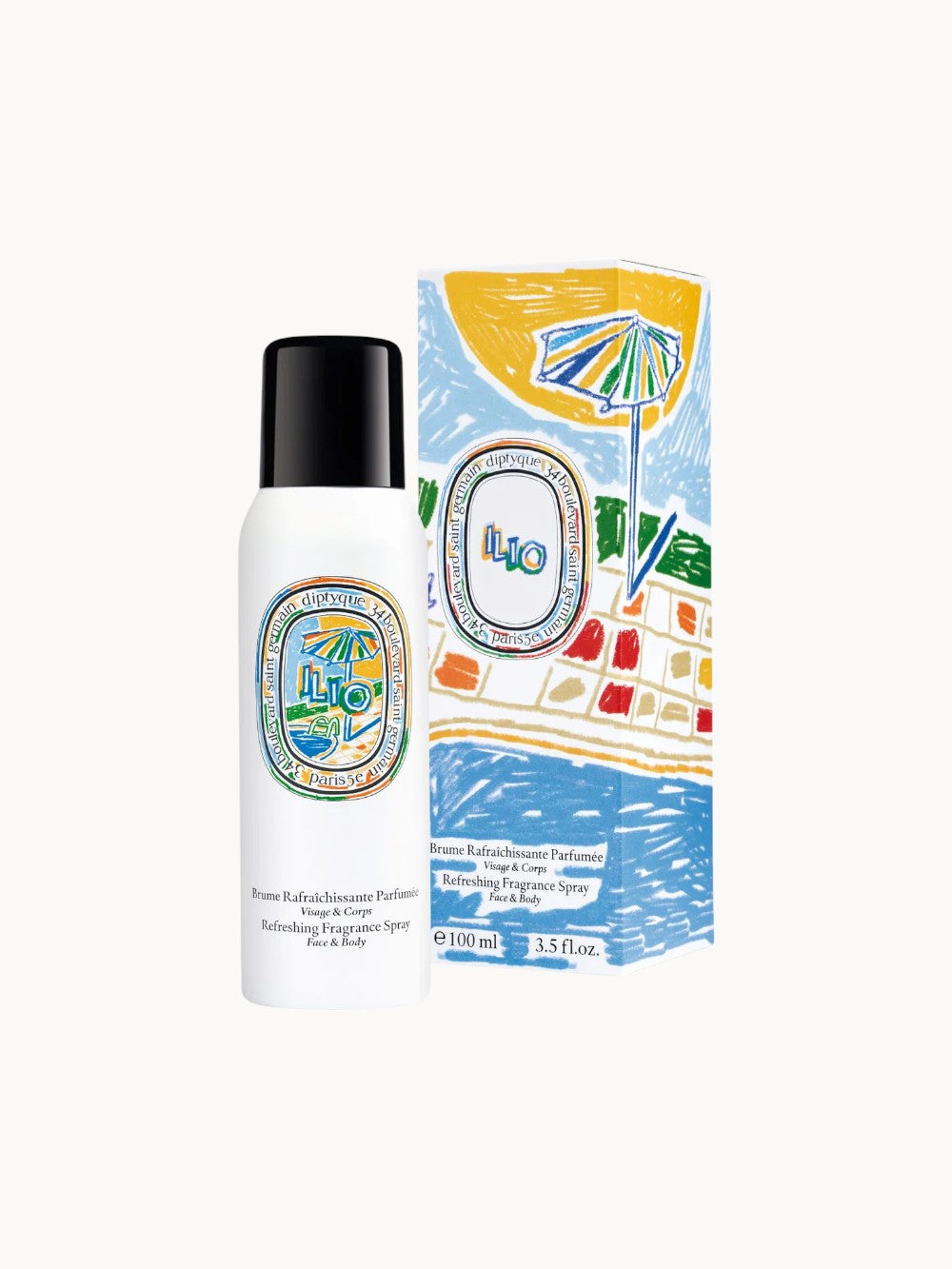 Ilio odświeżający spray zapachowy do twarzy i ciała